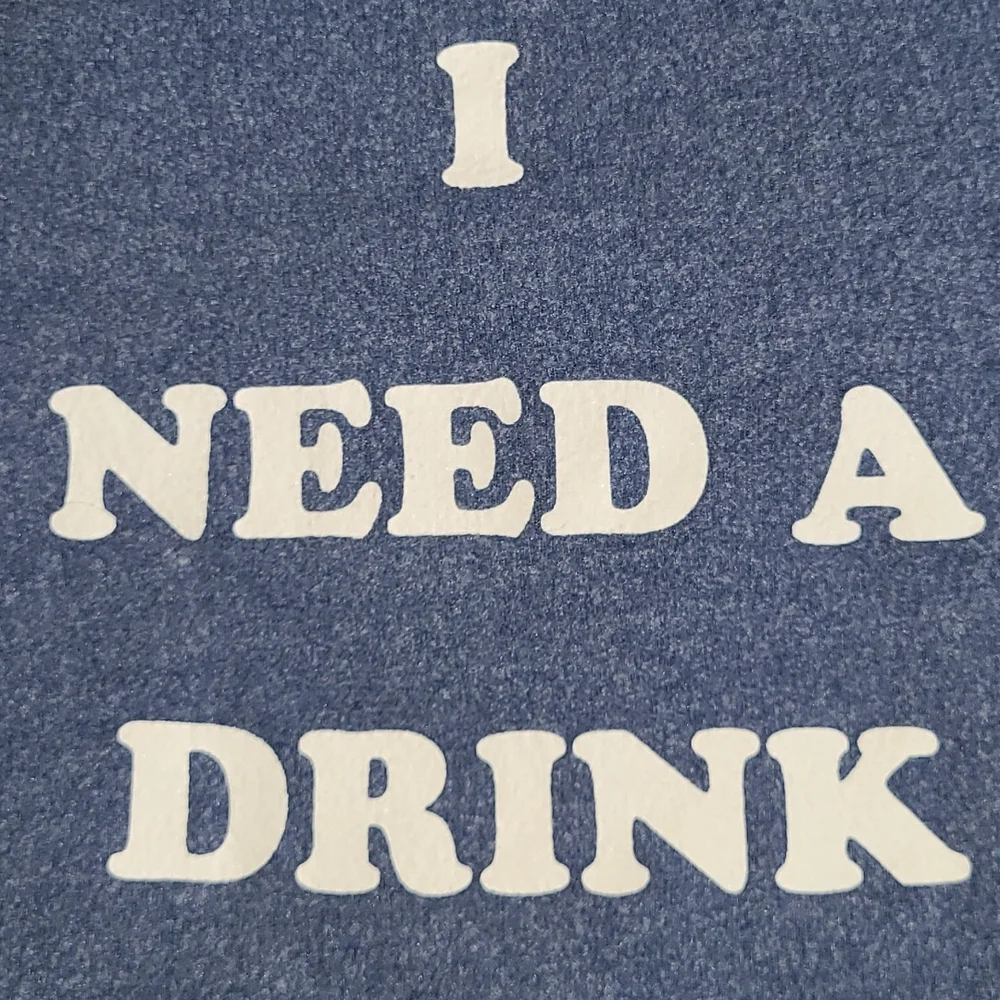 Wildfox Blue Sweatshirt with White Text - Picture 4 of 7